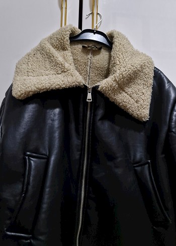 Deri kürklü ceket - Görsel 4