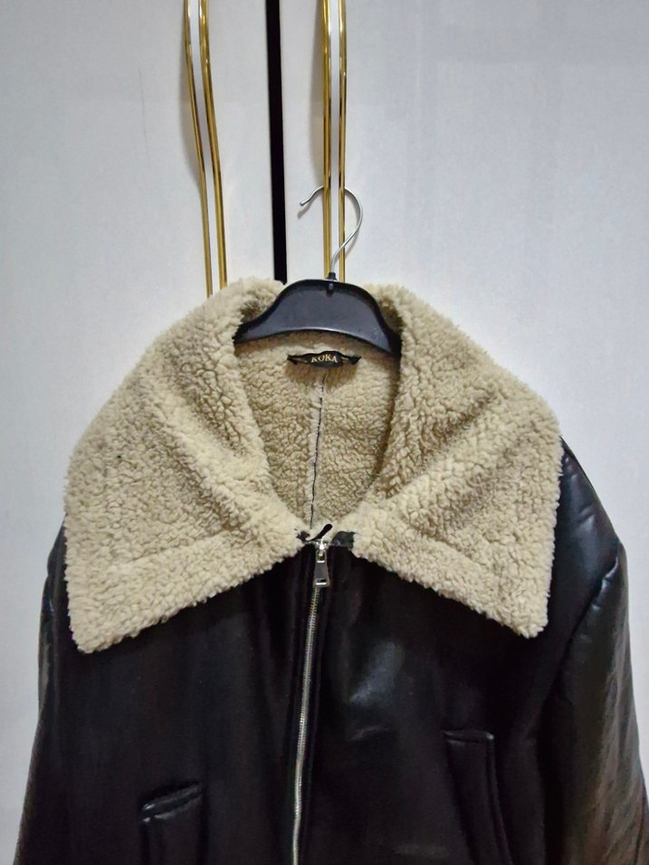 Deri kürklü ceket - Görsel 2