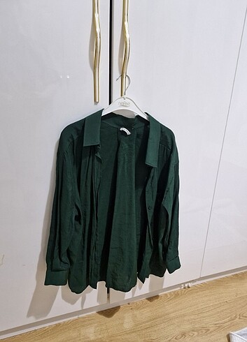 Zümrüt yeşil gömlek  - Görsel 2