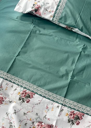 Tek kişilik çiçek desenli nevresim takımı - Görsel 3