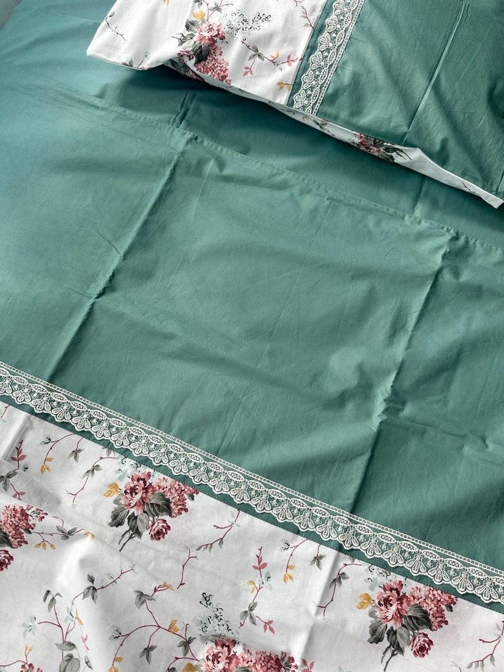 Tek kişilik çiçek desenli nevresim takımı - Görsel 3