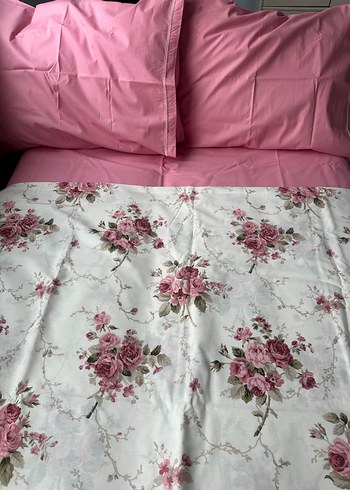 Pembe Çiçek Desenli Nevresim takımı  - Görsel 4