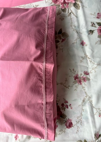 Pembe Çiçek Desenli Nevresim takımı  - Görsel 3