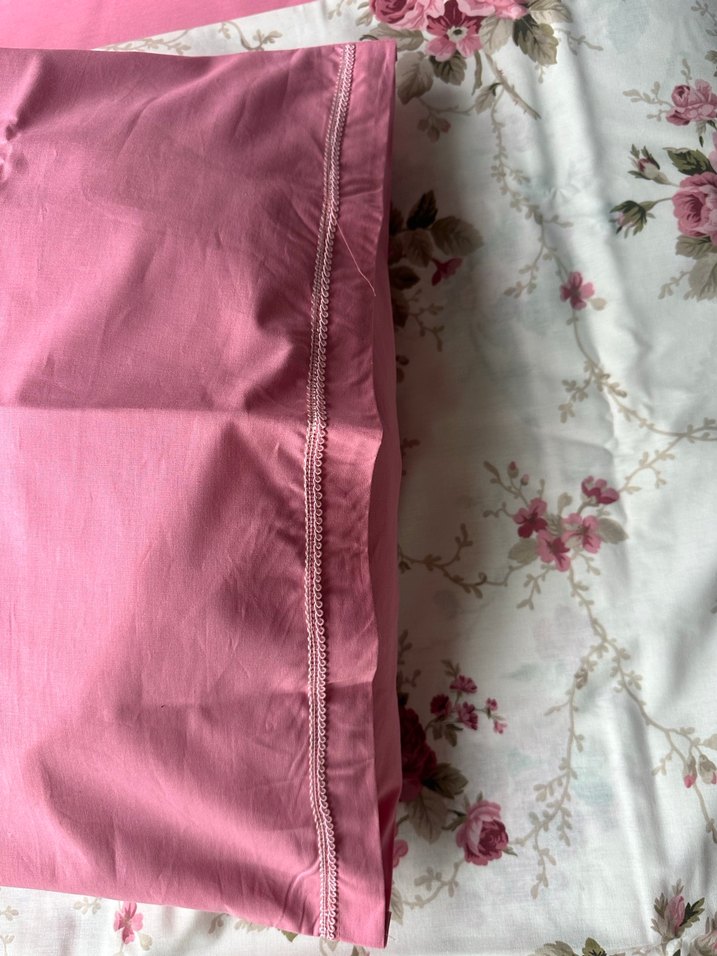 Pembe Çiçek Desenli Nevresim takımı  - Görsel 3