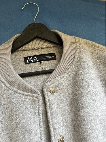 s Beden gri Renk Oversize Bomber Ceket