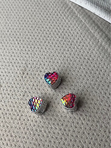 Pandora Hologram mermaid kalp charm