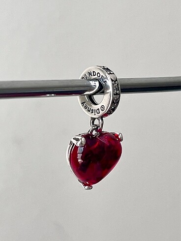  Beden kırmızı Renk mickey minnie kalp charm + murano