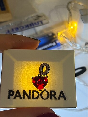 Disney Mickey kırmızı kalp charm