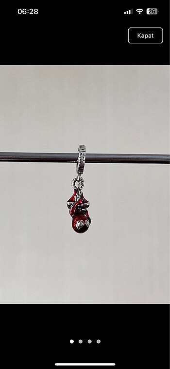 Spiderman charm