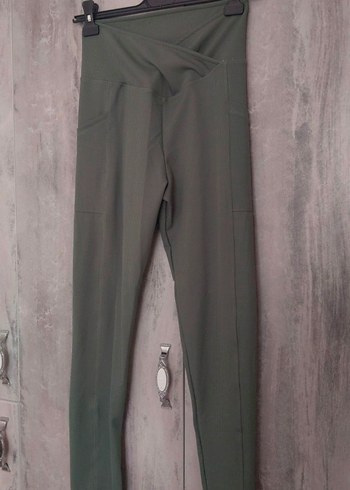 Pilili Yeşil Spor Tayt - Görsel 2