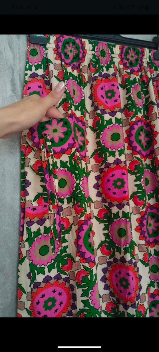 Renkli Bohem Uzun Elbise - Görsel 4