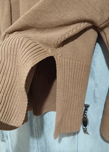 Camel Renkli Balıkçı Yaka Kadın Kazak - Görsel 7