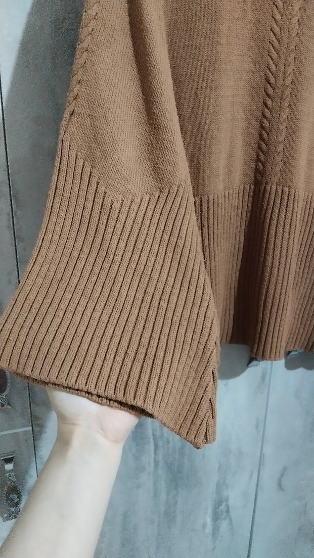 Camel Renkli Balıkçı Yaka Kadın Kazak - Görsel 5