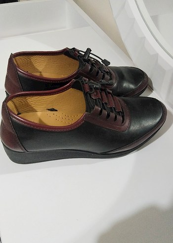 Dolgu Topuklu ortopedik Kadın Ayakkabı - Görsel 5