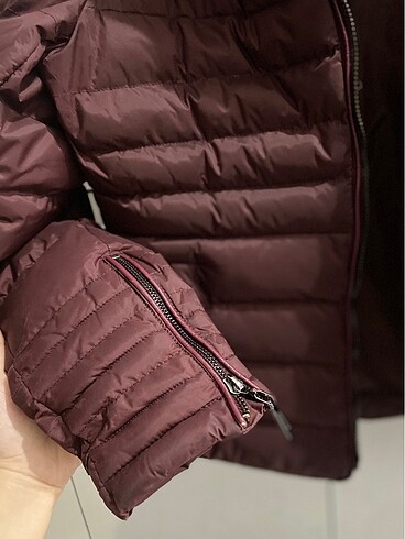 Bordo şişme mont - Görsel 9