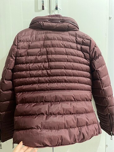 Bordo şişme mont - Görsel 12