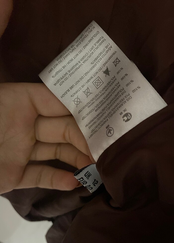 Bordo şişme mont - Görsel 4