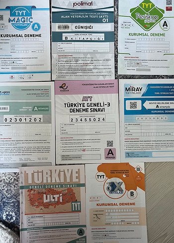 TYT ve AYT Kurumsal Deneme Sınavları Seti