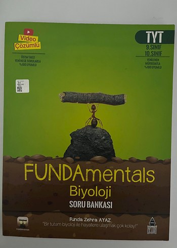 Fundamentals tyt biyoloji hediye 