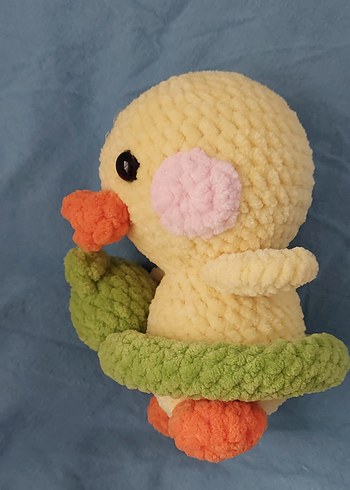 Beden Kurbağa Simitli Ördek Amigurumi Oyuncak
