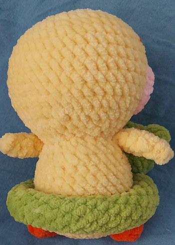 Beden Renk Kurbağa Simitli Ördek Amigurumi Oyuncak