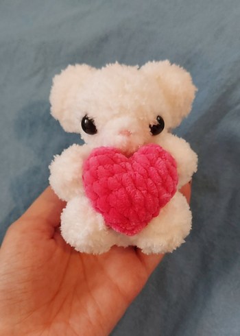  Beden Kalpli Pembe Peluş Amigurumi Ayıcık