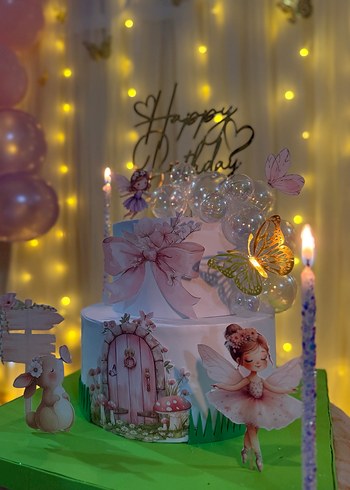 Altın Renkli Kelebek Figürlü Süsleme - Görsel 2