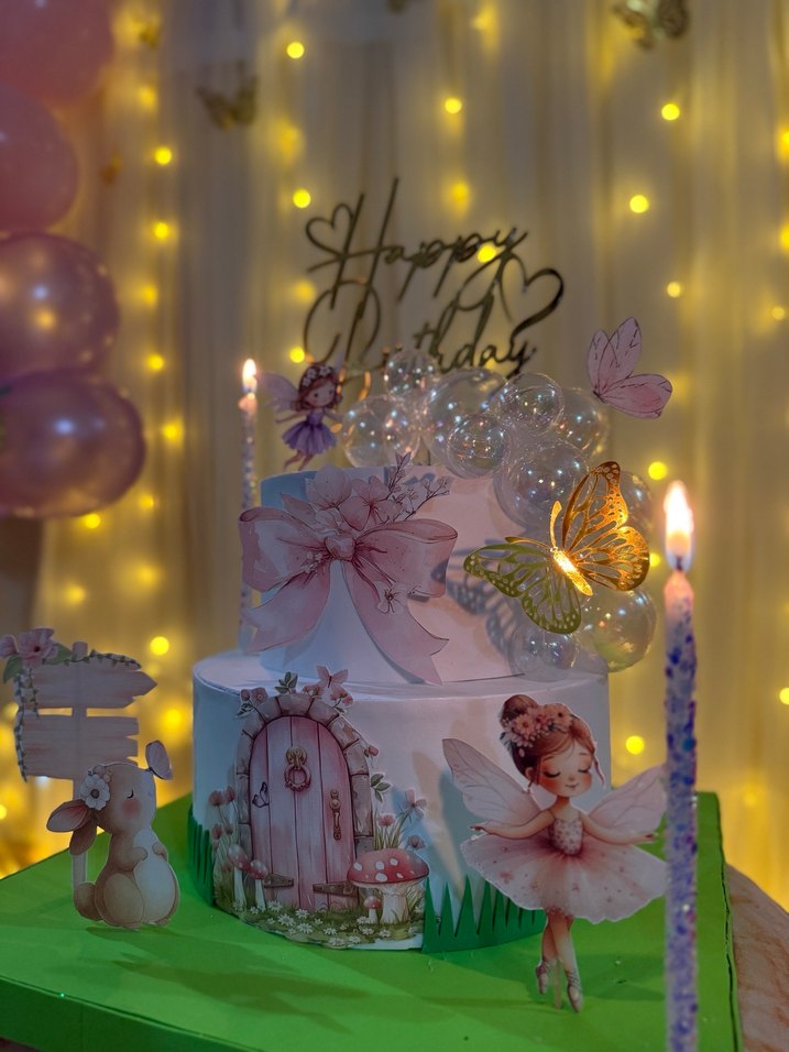 Altın Renkli Kelebek Figürlü Süsleme - Görsel 2