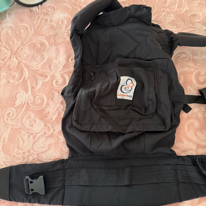Solomombaby Siyah Ergonomik Yenidoğan Kanguru - Görsel 2
