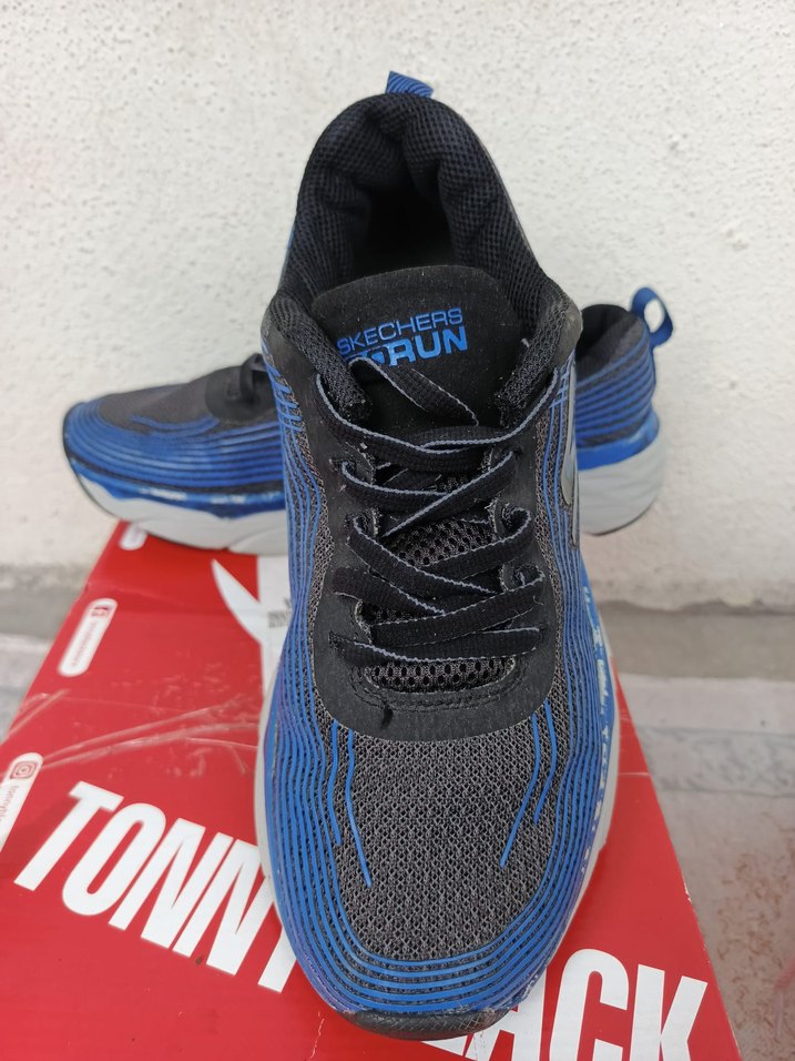 Mavi Elastik Bağcıklı Erkek Spor Ayakkabı orjinal ayakkabı - Görsel 2