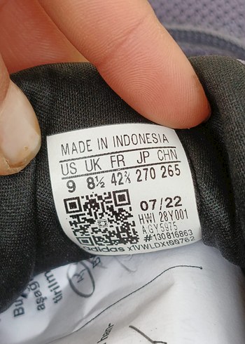 Erkek Spor Ayakkabı Adidas Velcro Bağcıklı orjinal üründür - Görsel 3