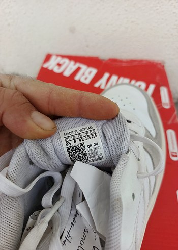 Beyaz Gri erkek Spor Ayakkabı Stiletto Topuk orjinal üründür - Görsel 3