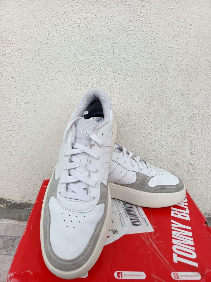 Beyaz Gri erkek Spor Ayakkabı Stiletto Topuk orjinal üründür - Görsel 2