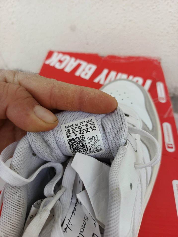 Beyaz Gri erkek Spor Ayakkabı Stiletto Topuk orjinal üründür - Görsel 3