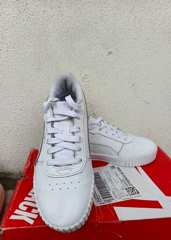 Beyaz Kadın puma Spor Ayakkabı Velcro Detaylı orjinal üründür - Görsel 2