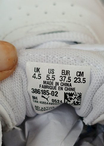 Beyaz Kadın puma Spor Ayakkabı Velcro Detaylı orjinal üründür - Görsel 3