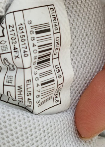 Beyaz Bağcıklı Kadın Spor Ayakkabı polo orjinal üründür - Görsel 3