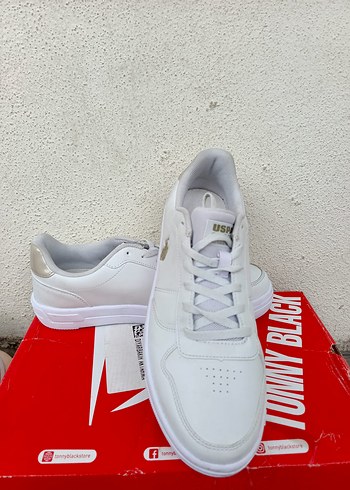 Beyaz Bağcıklı Kadın Spor Ayakkabı polo orjinal üründür - Görsel 2