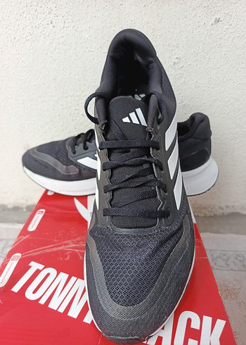 Gri Adidas Bağcıklı Erkek Koşu Ayakkabısı orjinal üründür - Görsel 2