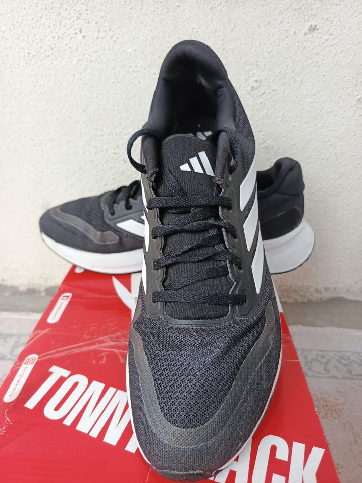 Gri Adidas Bağcıklı Erkek Koşu Ayakkabısı orjinal üründür - Görsel 2