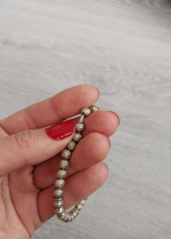 925 Ayar Gümüş Tesbih - Görsel 3