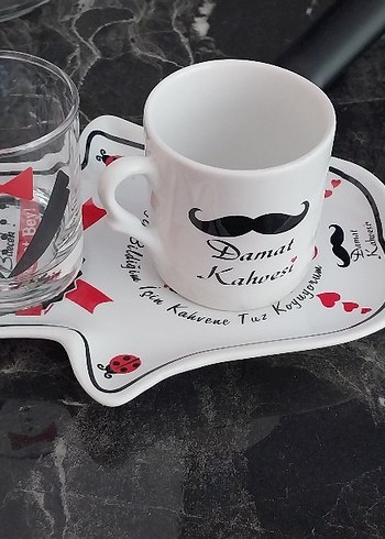 Damat Kahvesi Fincan ve Tabak Seti - Görsel 2