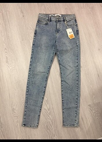 34 Beden mavi Renk Kot pantalon