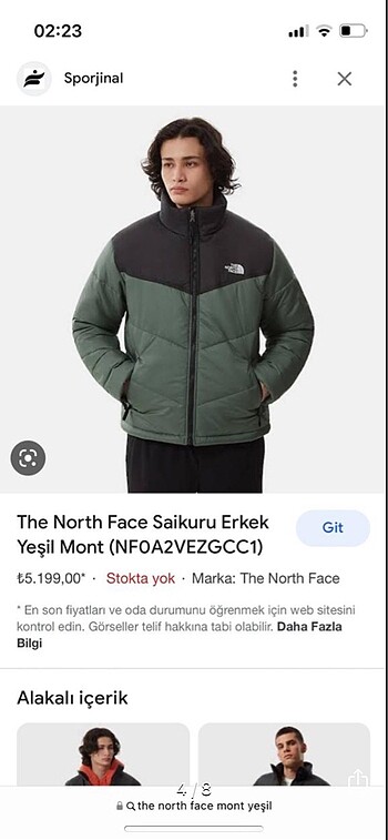 The North Face Erkek Mont