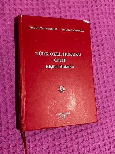 medeni 2 kişiler hukuku mustafa dural