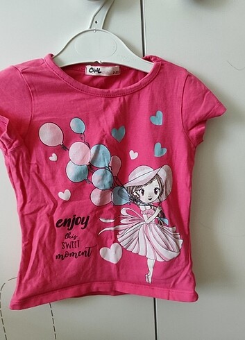 24-36 Ay Beden çeşitli Renk 8 adet 2 yaş tişört