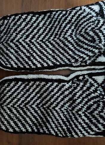 El örgüsü dizaltı çorap patik  - Görsel 2