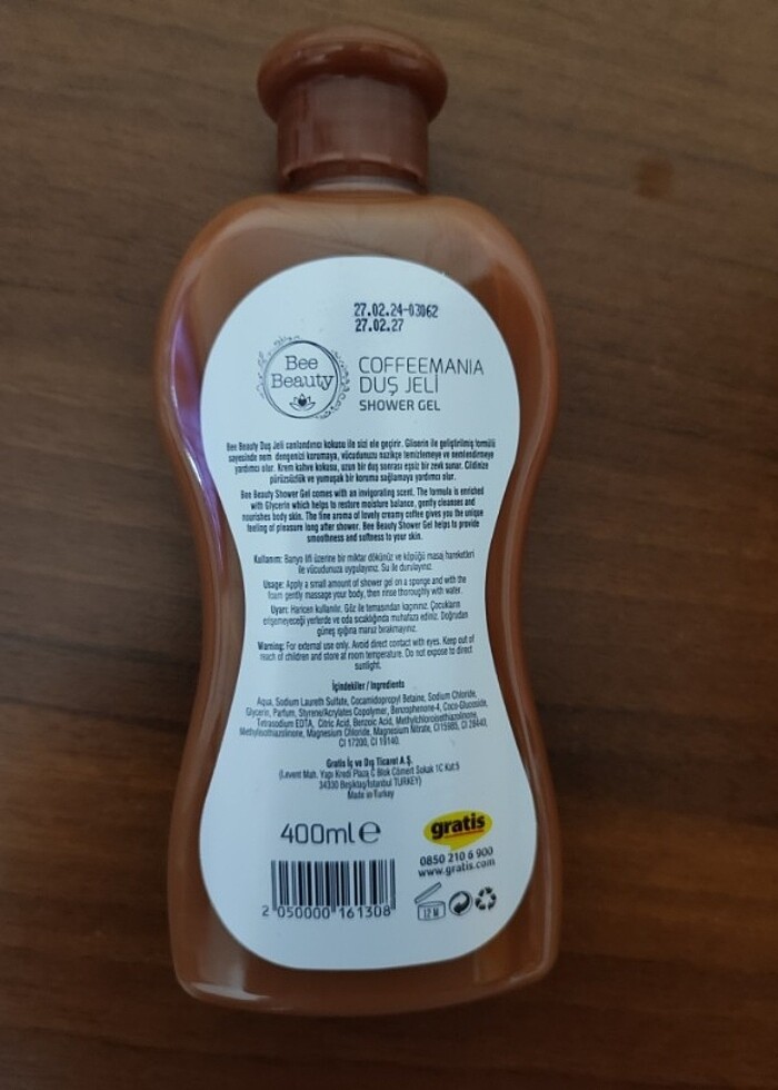 Kahve aromalı duş jeli - Görsel 2