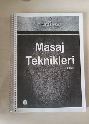 Masaj Teknikleri Kitabı Fotokopisi 
