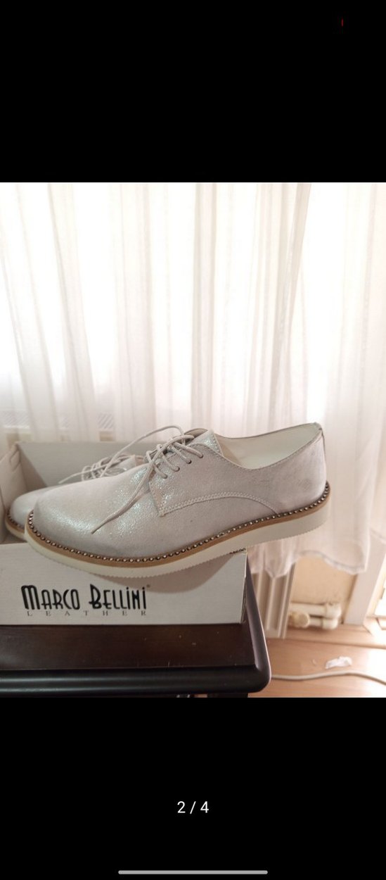 Gri Süet Bağcıklı Günlük oxford Kadın Ayakkabı - Görsel 2